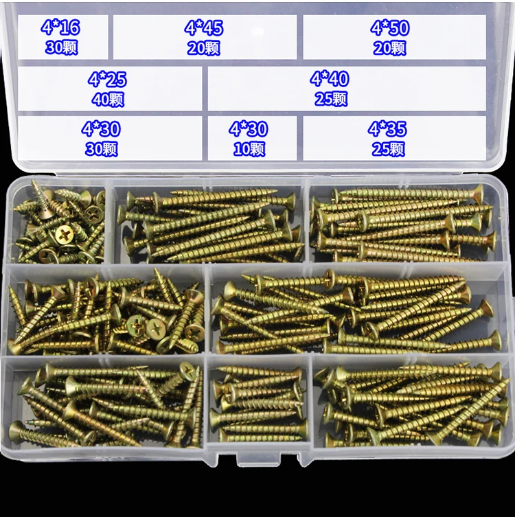 Бесплатная доставка 200 шт. цветной жесткий набор из цинка M4 с потайной головкой |