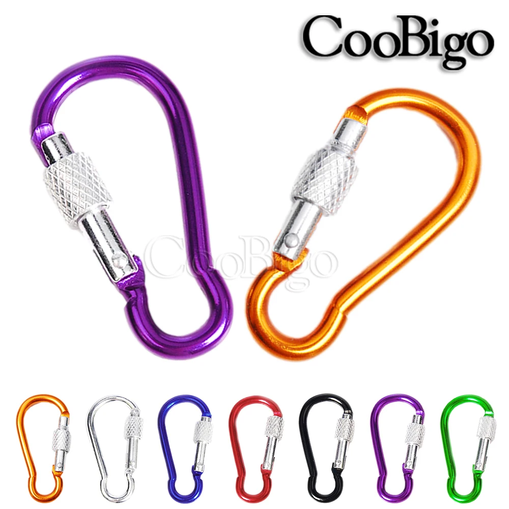 Алюминиевый зажим карабин пружинная защёлка крючки станок и кольцо в виде буквы D