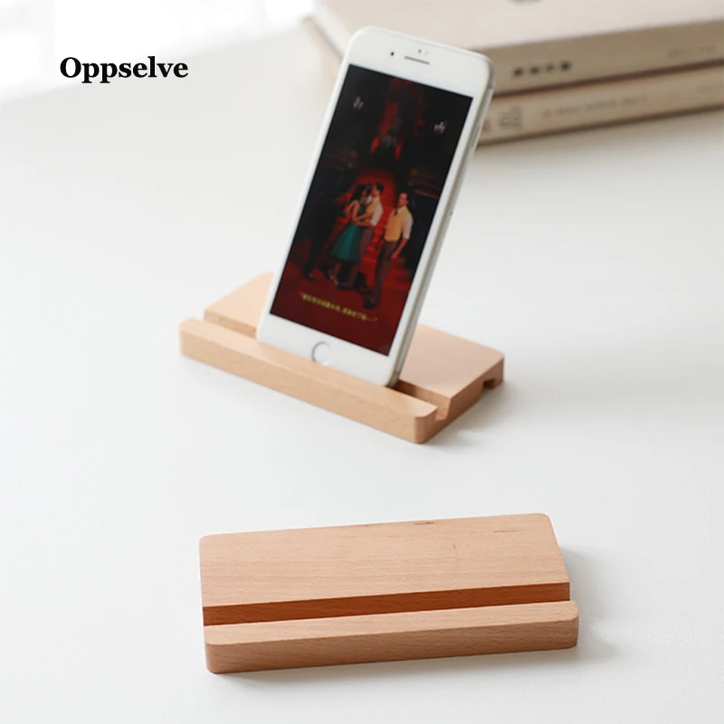 Дерева Универсальный мобильный телефон держатель для iPhone 12 11 Pro Max XS Деревянный