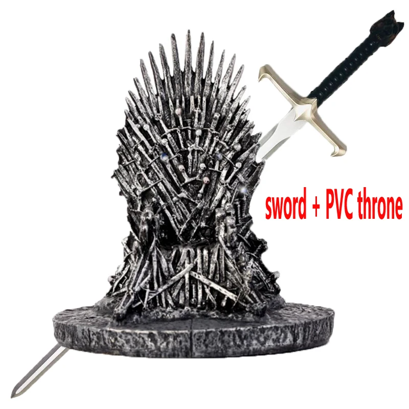 Sword and PVC Throne Железный Трон модель Фигурка Коллекционная игрушка в Игра престолов - Цвет: Sword and PVC Throne