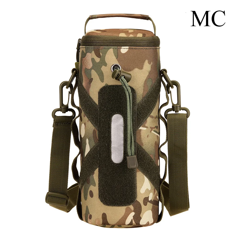 SINAIRSOFT Новинка 1000 мл тактическая Сумка Molle для бутылки воды нейлоновый военный рюкзак чехол для фляги кобура открытый дорожный чайник сумка - Цвет: MC
