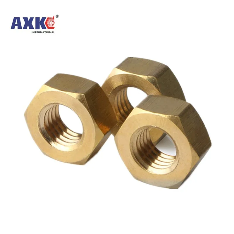 

5/100pcs DIN934 Solid Brass Copper Hex Hexagon Nut for M1 M1.2 M1.4 M1.6 M2 M2.5 M3 M4 M5 M6 M8 M10 M12 Screw Bolt Metric Thread