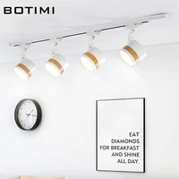 botimi 220v led ceiling lights with track for living room black adjustable office surface mounted lighting