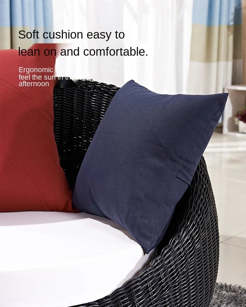 

zq Balcony Small Table and Chair Combination Rattan Chair Simple Outdoor Desk-Chair Lazy Balcony Occasional Table and Chair