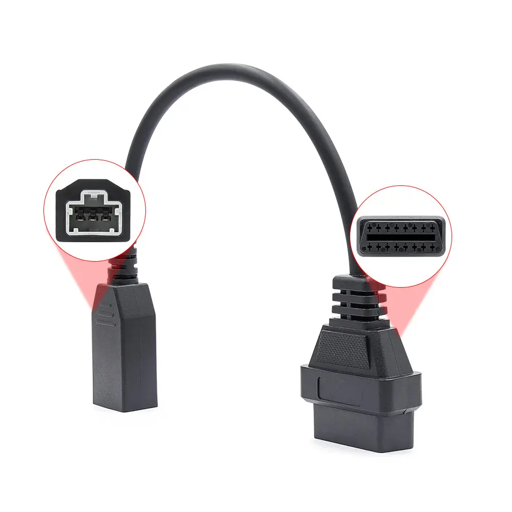 Горячее надувательство OBD2 кабель для Honda 3pin OBD1 адаптер OBDII Для 3 Pin до 16 контактный