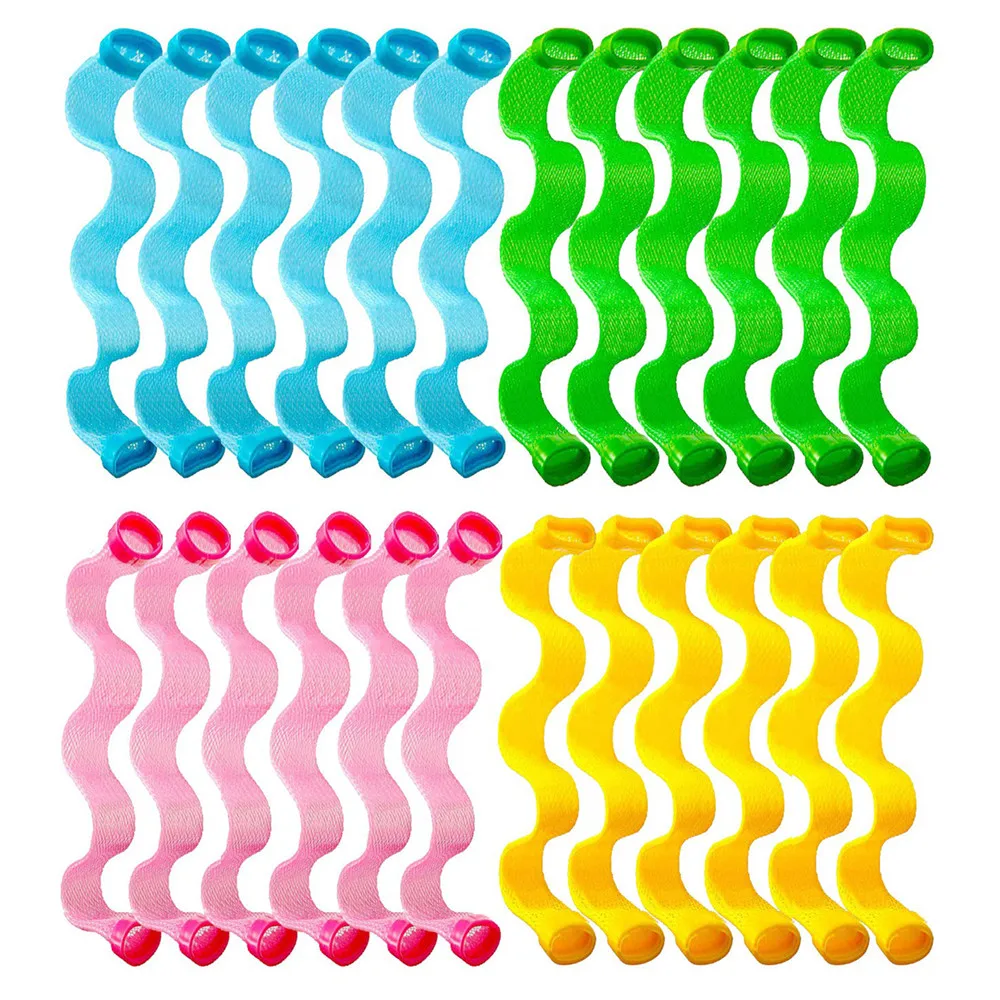 

24pcs Hair Curlers No Heat Curlers 30cm Spiral Curls Styling Kit Magic Heatless Hair Curler Wave Curlers Rolls With Styling Hook