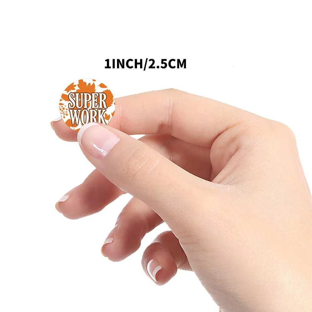 

500pcs/roll Round Kids Encourage Reward Sticker Scrapbooking Package Adhesive Sticker Seal Labels Stationery