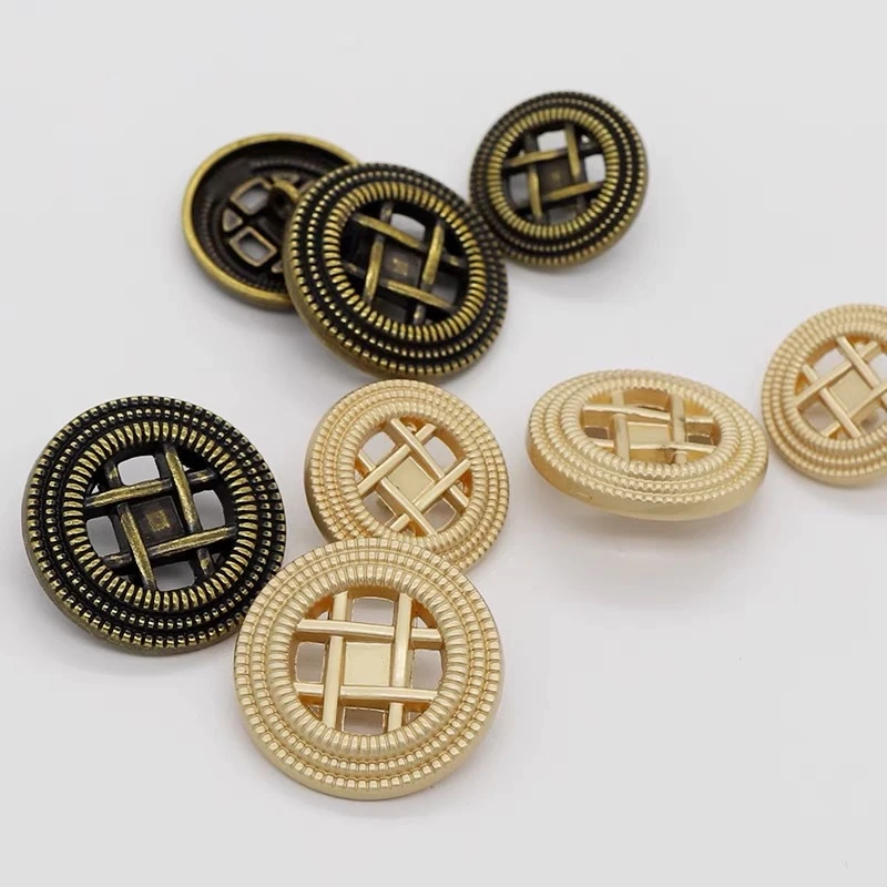 

Metal Shank Vintage Buttons Diy Craft Supplies Hollow Metal Buttons for Coat Sewing Accessories Decorative Buttons for Clothing