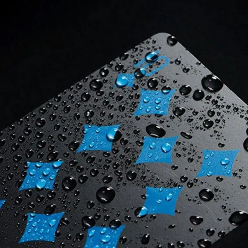 Водонепроницаемый ПВХ Набор Игральных Карт водонепроницаемый крутой черный