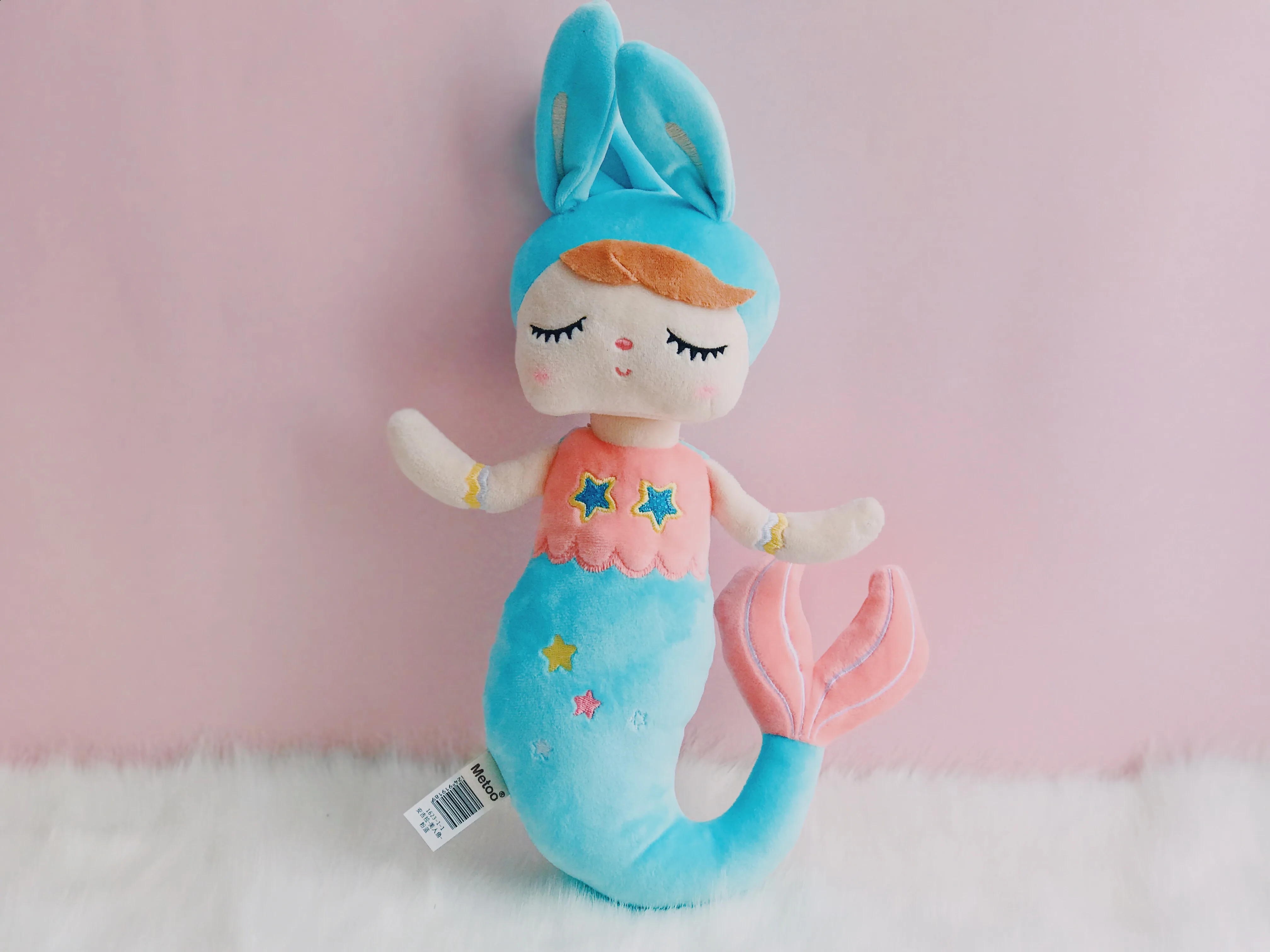 Metoo Плюшевые игрушки Анжела Русалочка куклы с коробкой Dreaming Girl плюшевый кролик мягкие Подарочные игрушки для детей 【 новая коробка 】