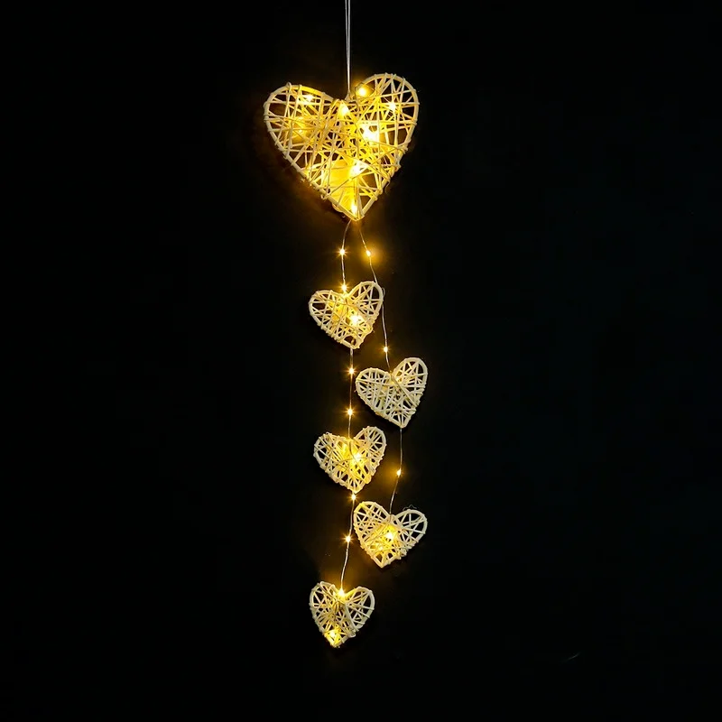 

Heart LED Lights Sweet Leds Light Indoor Hollow Fashion Creative Holiday Cute Girl Wedding Wall Decoration Star Fashion Luz Led