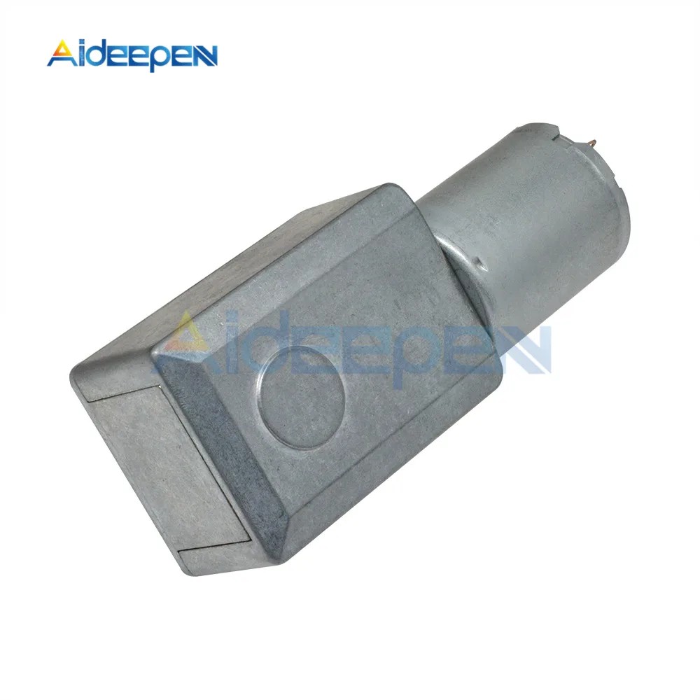 4632-370 DC 12V Вольт 100RPM Высокий крутящий момент турбины DC червячный редуктор Червячные редукторные двигатели обратный редуктор двигателя