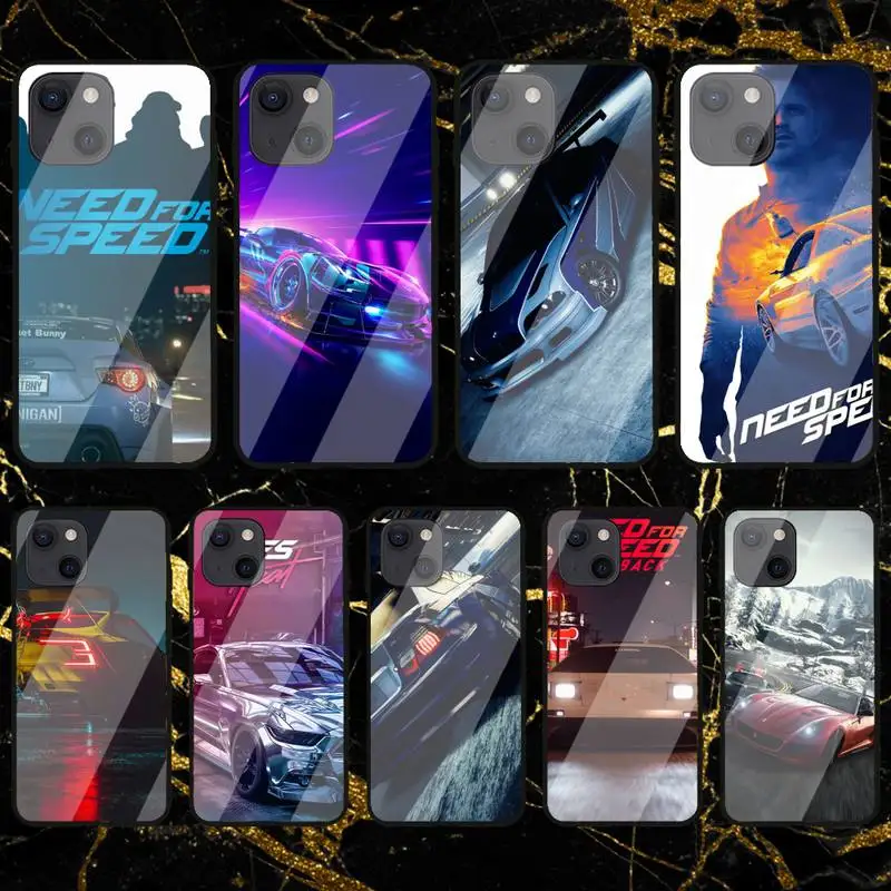 RUICHI Racing Game NFS car Phone Case For iPhone 12 Mini 11 Pro XS Max X XR 7 8 Plus Glass Shell | Мобильные телефоны и