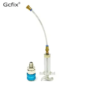 МасляныйУФ-инжектор красителя 30 мл (1 унция) с адаптером низкого давления для кондиционера, автомобильный шприц для масленки хладагента