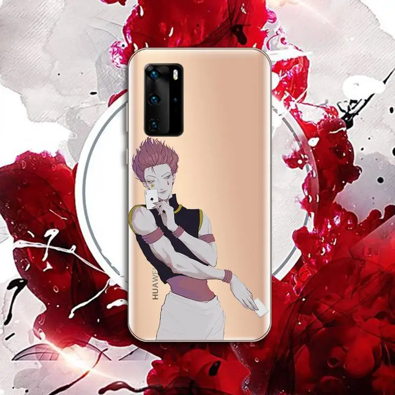 

Hisoka hunter x hunter Phone Case Transparent for Huawei P20 P30 P40 honor 8 10i P smart 2019 Samsung A71 A21S S10 20 plus