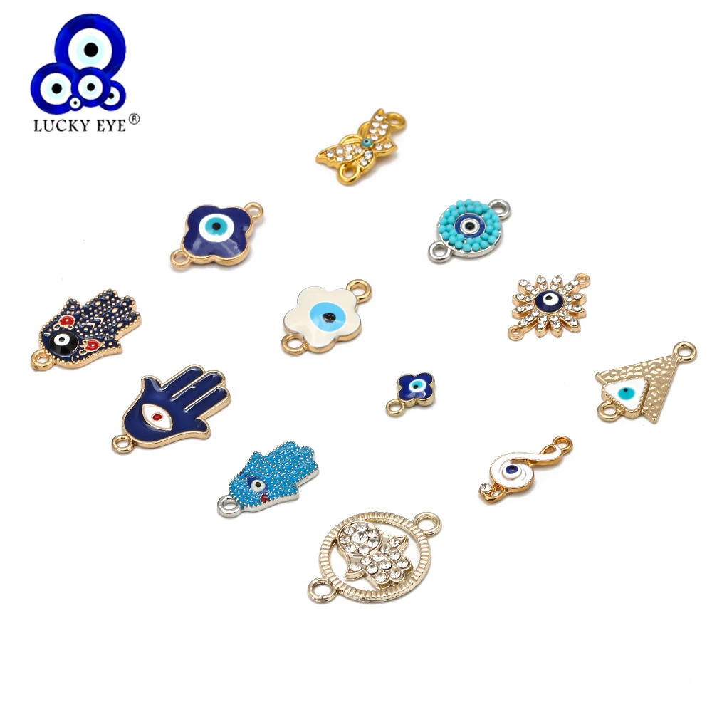 Счастливый глаз Фатима хамса ручная бабочка Турецкий Дурной шармы набор сплав