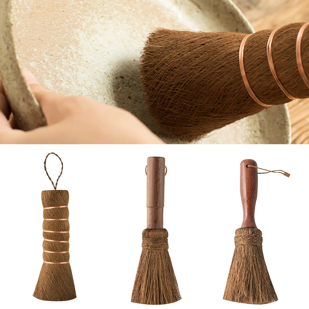 

Kitchen Cleaner Brush Artifact Non-stick Pot Soft Brush Brown Pot Cleaner Dishwashing Brush kitchen supplies