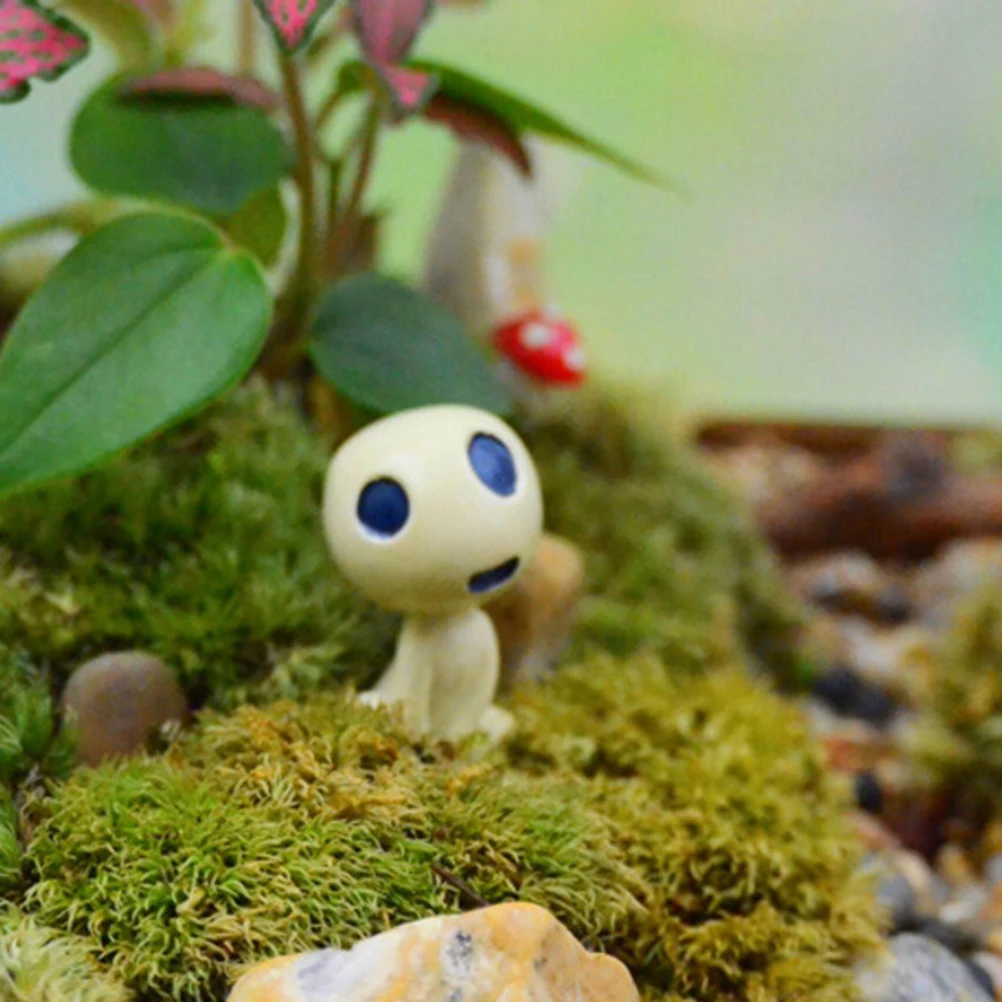 Mini Alien Tree Fairy Hayao Miyazaki Totoro Model Resin Figures Micro Landscape Garden Terrarium Decoration Miniature Ornaments | Дом и сад