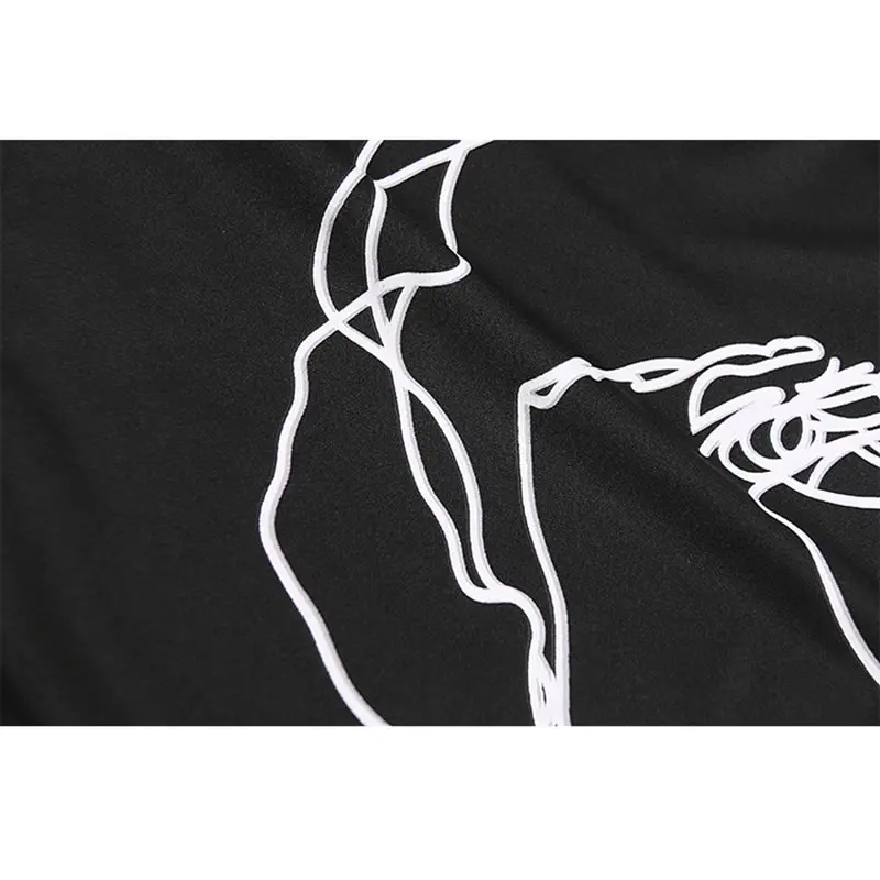 

XITAO Print Geometrical Pattern T Shirt Fashion New Pleated 2020 Spring Irregular Thin Goddess Fan Minority Casual Tee XJ4823