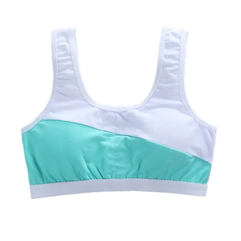 

Kids Cotton Sports Training Bra Underwear Teenage Puberty Girl Bralette Vest P31B