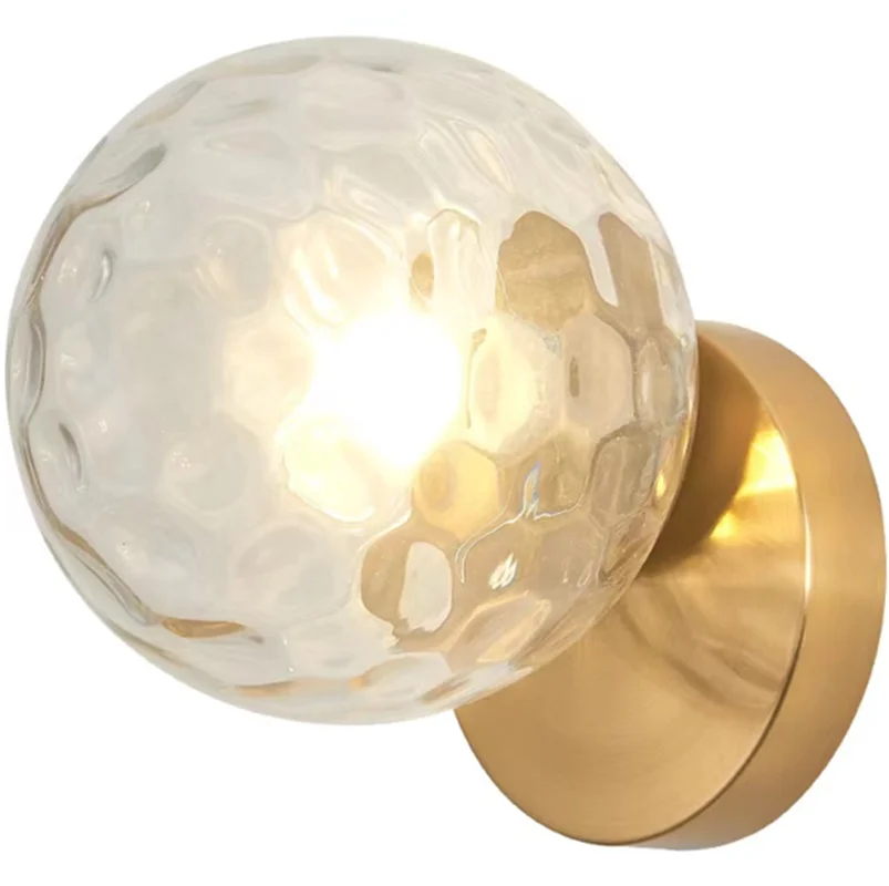 Современсветодиодный светодиодная настенная лампа E27 с креативным стеклянным