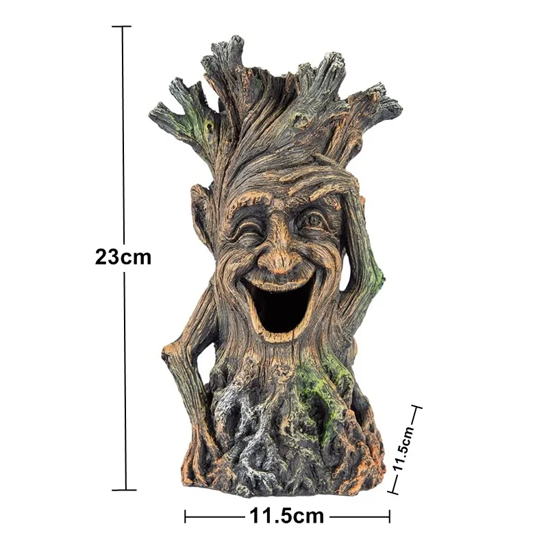 

Aquarium Tree Man Model Action Figure Decoration Fish Tank Plant Holder Ornament Rock Cave for Fish Shrimp