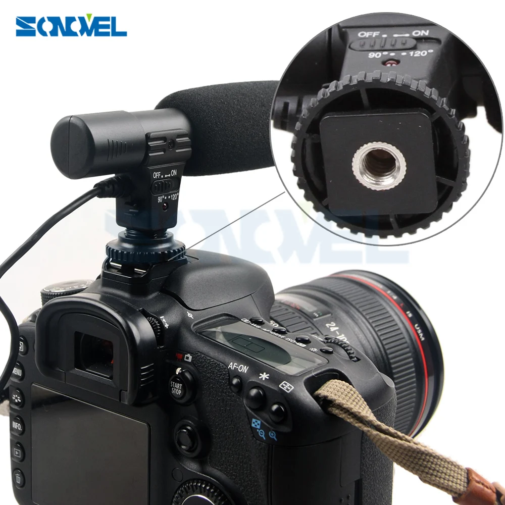 Профессиональный микрофон для камеры Canon EOS M2 M3 M5 M6 800D 760D 750D 77D 80D 5Ds R 7D 6D 5D Mark IV |