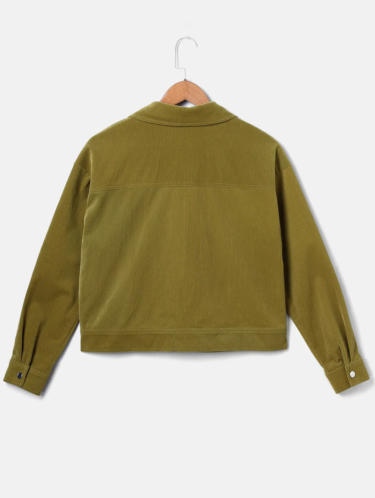 ZAFUL повседневные вельветовые пальто с двойным карманом однобортные рубашки