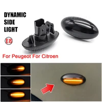 car led turn signal lamp blinker for peugeot 307 206 407 107 607 1007 citroen c1 c2 c3 c5 c6 sequential side light winkers