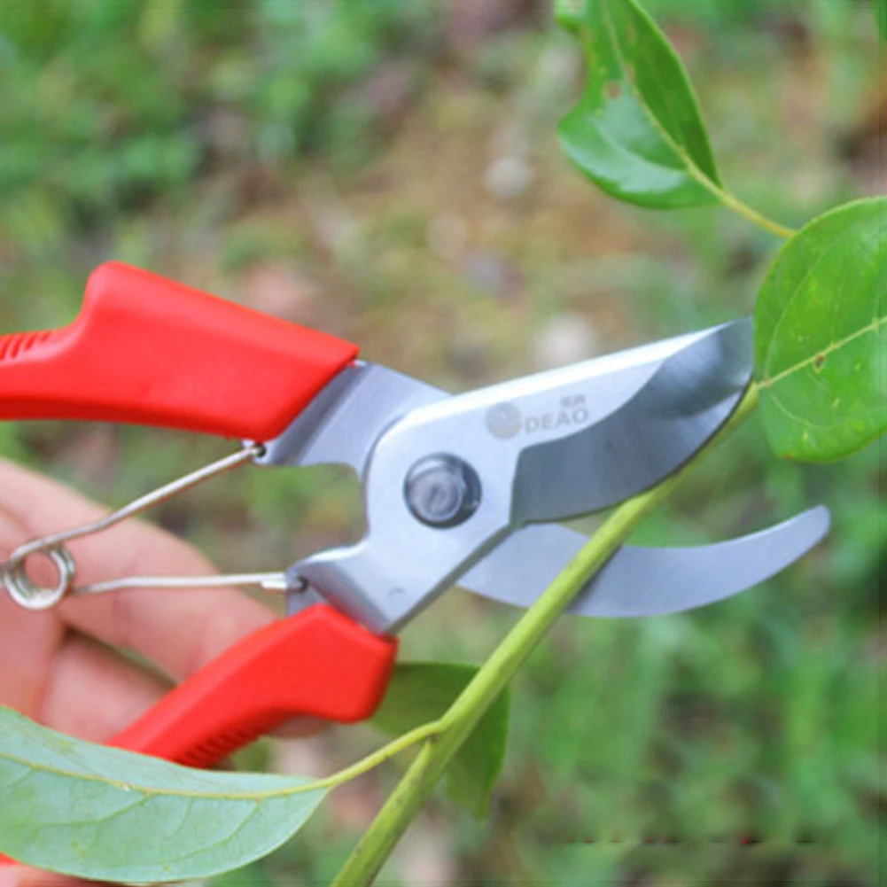 

Garden Scissors Hand Pruner with SK5 Steel Blades Pruning Shear Garden Cutting Tools for Tree Trimmers Orchard Shears