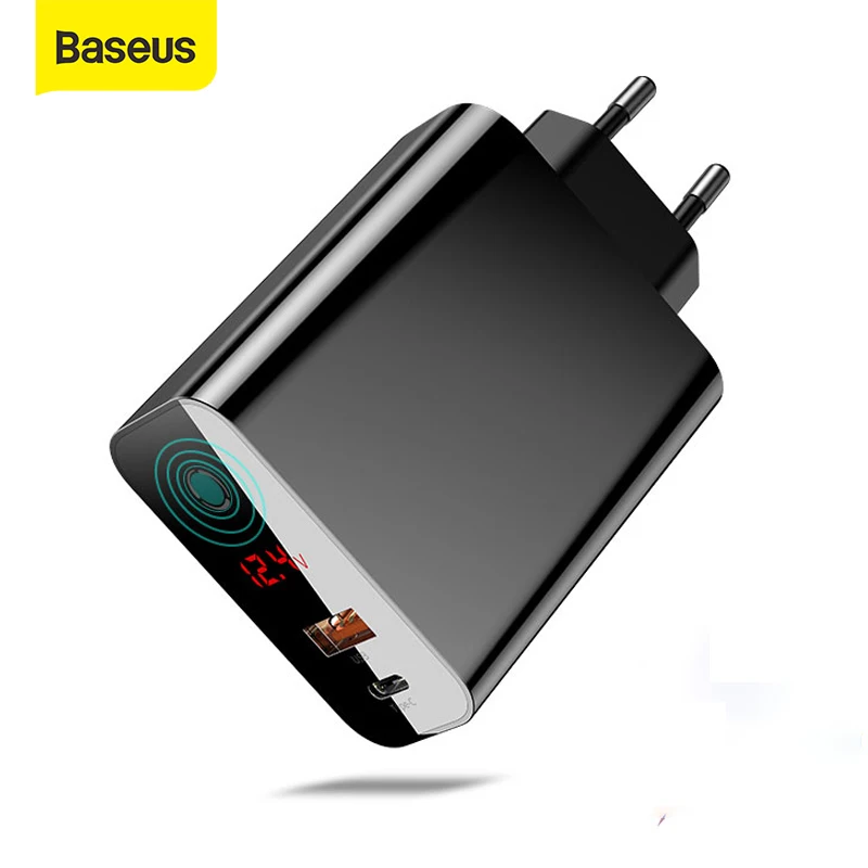 Baseus Высокое качество 45 Вт Usb C type зарядное устройство быстрое 3 0 ЕС адаптер