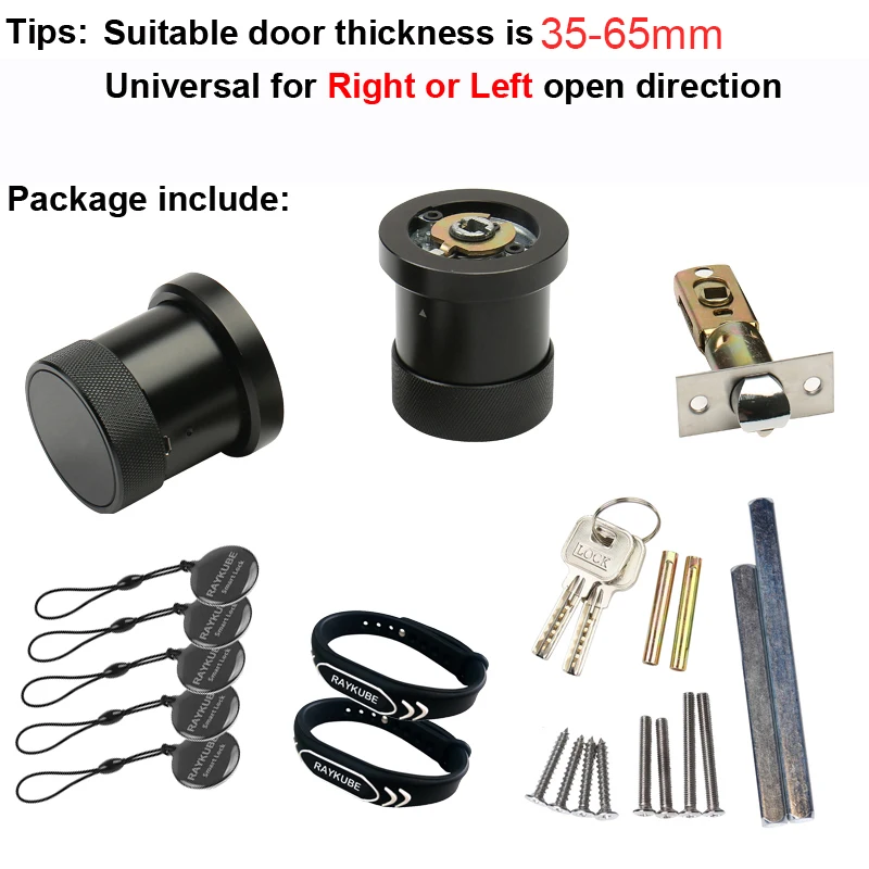 Блокировка двери отпечатков пальцев Tuya Bluetooth Wifi цифровая клавиатура Смарт карта