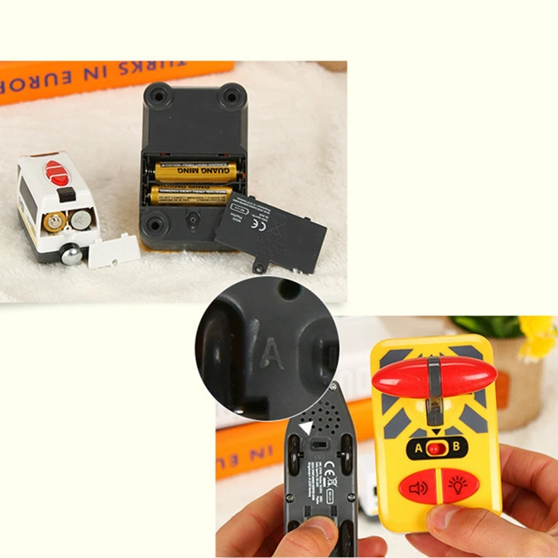 

Remote Control Electric Train Compatible with Wooden Train Track Toy