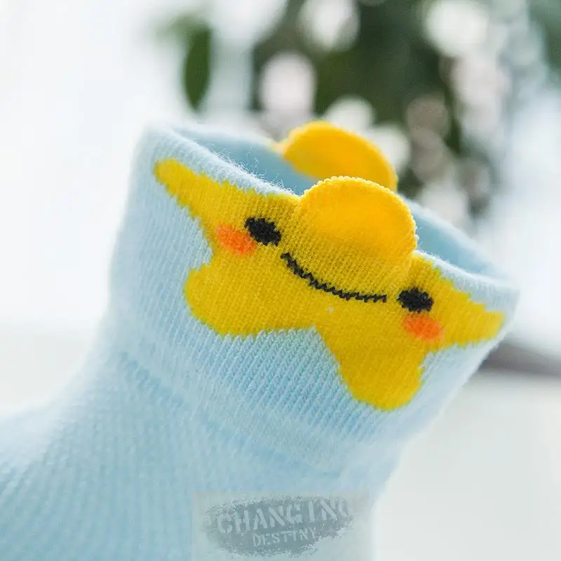 Детские милые Мультяшные носки для новорожденных мальчиков и девочек