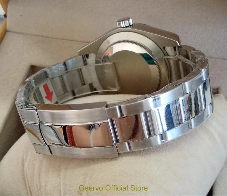 Сапфировое стекло 40 мм парниш черный циферблат Азиатский автоматический