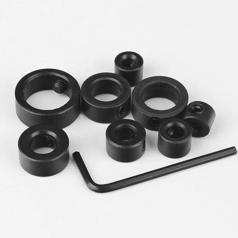 

8pcs Woodworking Drill Bits Tools Depth Stop Collars Ring Positioner Spacing Limited Ring Drill Locator 3/4/5/6/8/10/12/16mm