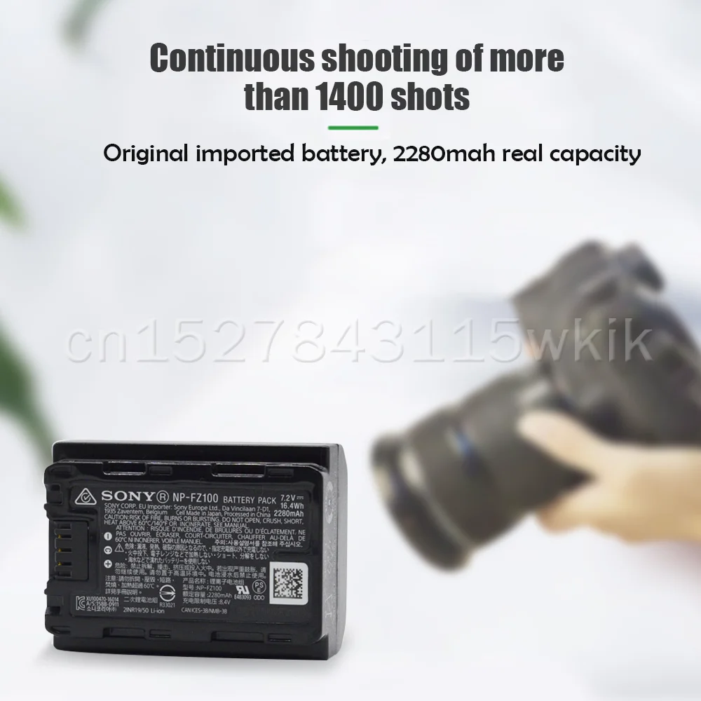 Оригинальный аккумулятор для камеры Sony NP-FZ100 NP FZ100 NPFZ100 A9 A9R A9S A7R III A7 A7RIII ILCE-9 A7R4 A7R3 7RM3