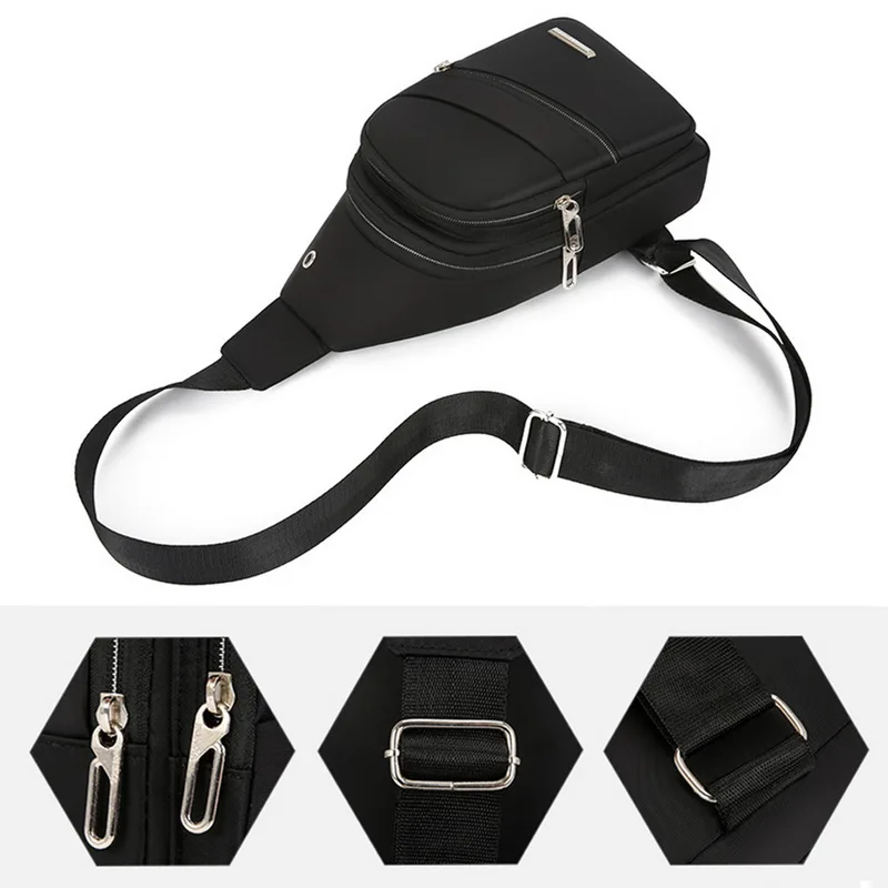 Мужская нагрудная сумка регулируемый портативный слинг для спорта на открытом