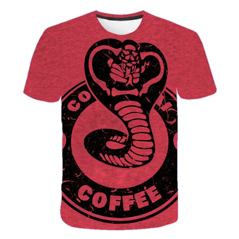 

Cobra Kai 3D Teens T-Shirt Boys 3D Fashion Cobra Short Sleeve Kids Casual Style T-Shirt 4 To 14 Y Streetwear Gift For Boys
