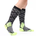 Компрессионные чулки высокие носки с принтом спортивный подарок для мужчин велосипедные компрессионные чулки для варикозного расширения вен женские Беговые
