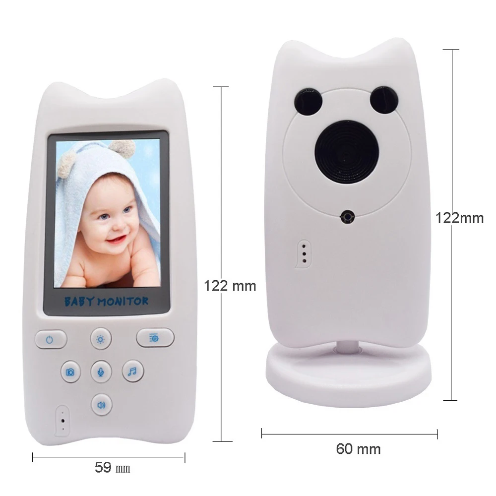 Цифровая беспроводная радионяня 2 4 ГГц двусторонняя система голосового контроля