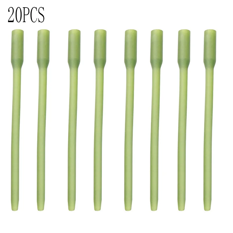 

20PCS Fishing Carp Terminal Tackle Rubber Tip Tube Fishing Hook Sleeve Accessories Carp Fishing Terminal Tackle Gear Tools 53mm