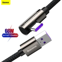 baseus 66w 5a usb type c cable for huawei p40 p30 mate 40 30 pro fast charging quick charge 3 0 qc 3 0 usb c charger cable