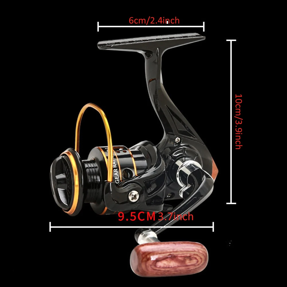 

1000-7000 Series Fishing Reel 5.2:1 Gear Ratio High Speed Spinning Reel Carp Fishing Reels For Saltwater Fishing Wheel