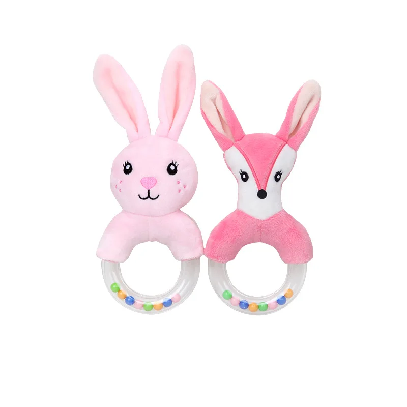 0-12 months Baby Cute Rattle Toys Sheep Plush Baby Cartoon Bed Toys baby Educational rattle Toy Hand Bells