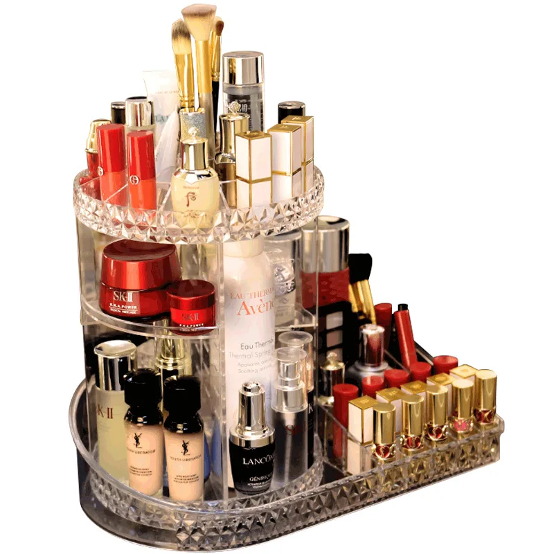

Cosmetics Storage Box, Rotating Table Top, Acrylic Lip Glaze Lipstick Storage Rack, Dresser Storage Rack