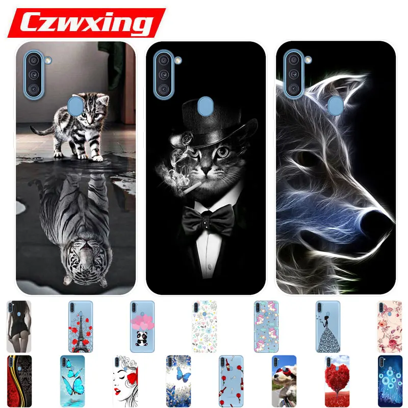 Чехол для Samsung Galaxy M11 силиконовый чехол из ТПУ защитный мягкий телефона M115F GalaxyM11 M21