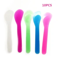 10pcs plastic cosmetic skin care cream mask mixing spatula applicator tool random color