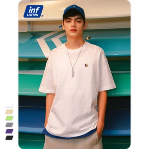 Футболка Хлопковая мужская, с коротким рукавом, ярких цветов, 1632S21