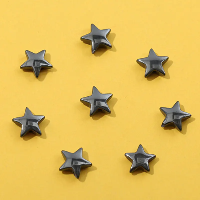 

New Bead Nature hematite Stone Star Shape 9 MM Bead For Fashion Jewelry Making Necklace Bracelet Good Quality